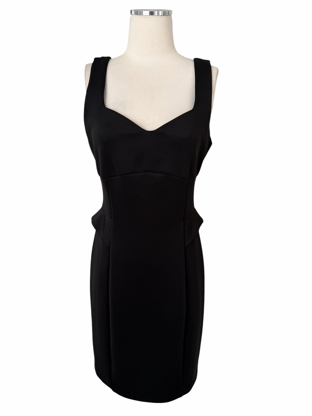 GUESS Black Sleeveless Vintage Vibes Wiggle Sheath Dress Sz 10